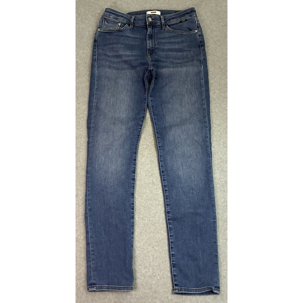 Women’s Mavi Kathleen High Rise Slim Boyfriend Jeans Blue Stretch Denim 28x30